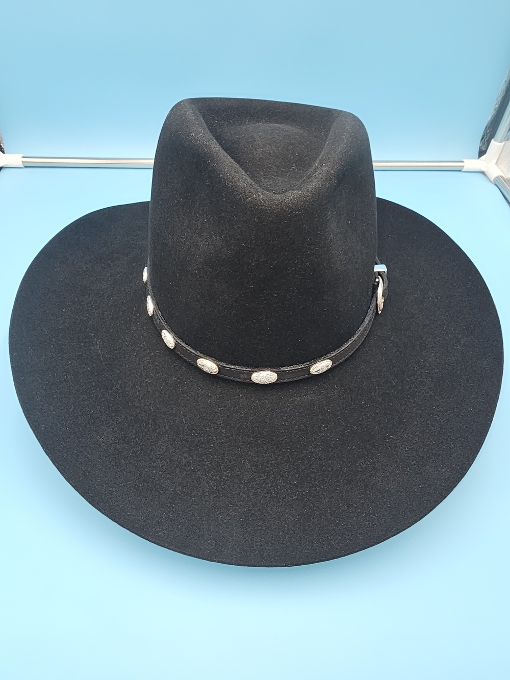 4X Stetson Black Cowboy Hat, Size 7